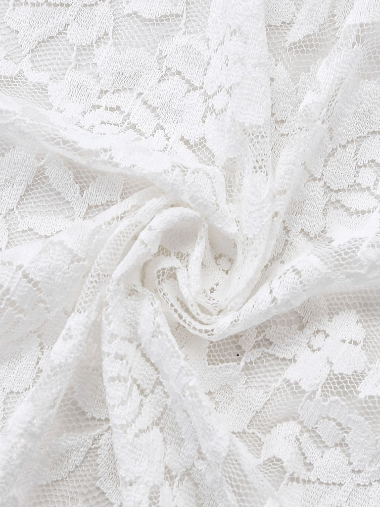 1980s Gigot Sleeve Victorian Lace Dress - vintage dress, retro fashion