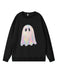 1980s Halloween Ghost Pumpkin Vintage Sweatshirt - vintage fashion, retro style
