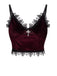 1980s Lace Patchwork Cross Crop Camisole, vintage fashion, retro style - perfect for women who love vintage and retro fashion