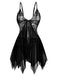 1980s Lace Satin Ribbon Babydoll Lingerie Set - vintage fashion, retro style