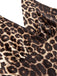 1980s Leopard Print Halter Neck Wrap Top - vintage fashion, retro style