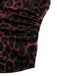 1980s Leopard Print Halter Neck Wrap Top - vintage fashion, retro style