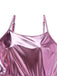 1980s Metallic Spaghetti Strap Party Dress - vintage dress, retro fashion