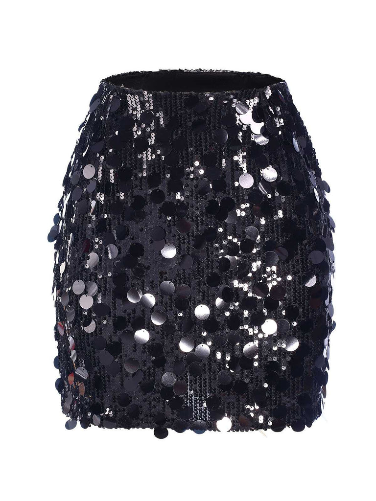 1980s Party Sequined Mini Pencil Skirt, vintage skirt, retro style - perfect for women who love vintage and retro fashion