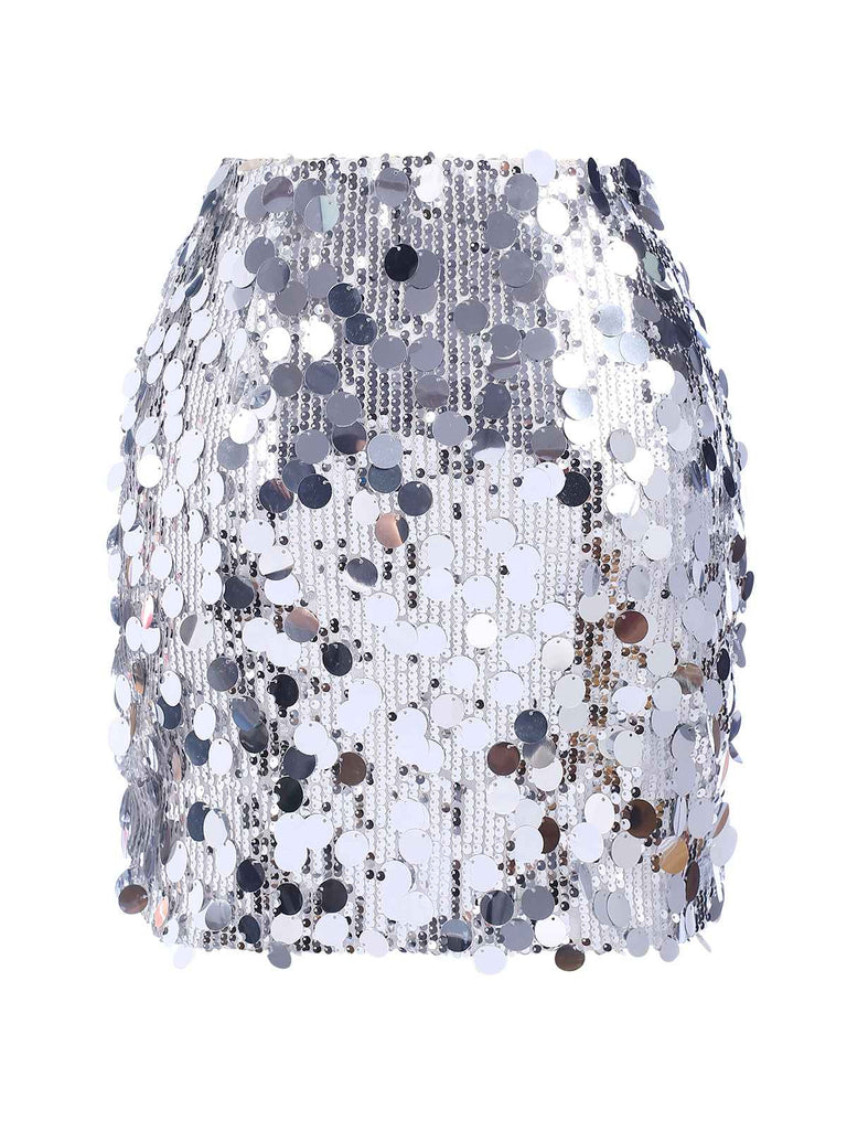1980s Party Sequined Mini Pencil Skirt, vintage skirt, retro style - perfect for women who love vintage and retro fashion