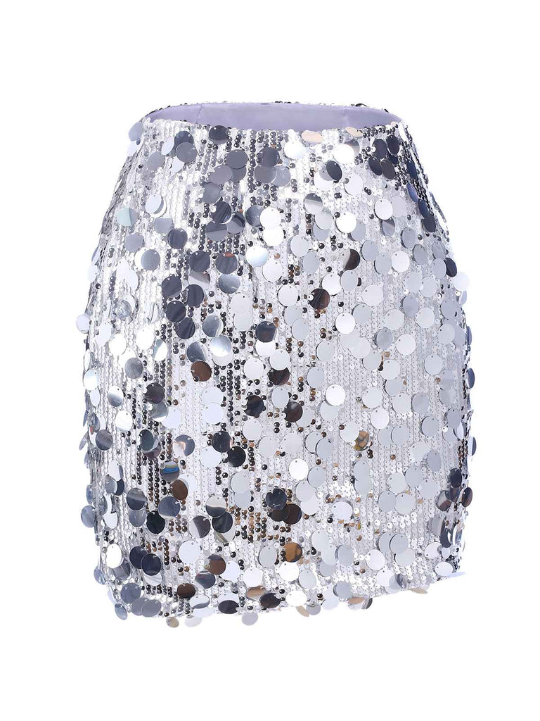 1980s Party Sequined Mini Pencil Skirt, vintage skirt, retro style - perfect for women who love vintage and retro fashion