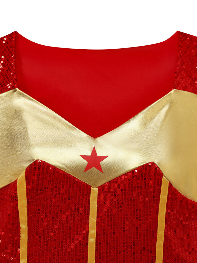 Red 1980s Vintage Classic Dress 4