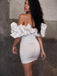 1980s Solid Off Shoulder Bodycon Dress: where 1980s romance meets her modern spirit