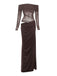 1980s Solid Off-Shoulder Mesh Cut-Out Sheer Dress - vintage dress, retro fashion