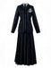 1940s Wednesday Academy Striped Uniform Costume Set