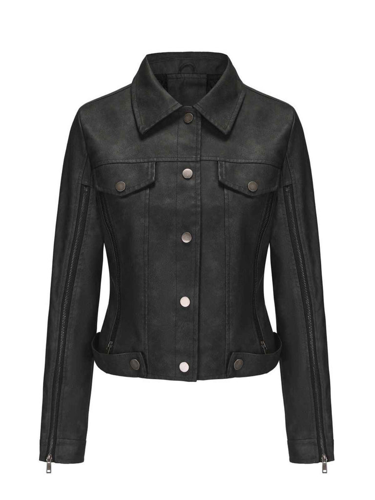 1960s Leather Multi-Zip Moto Jacket