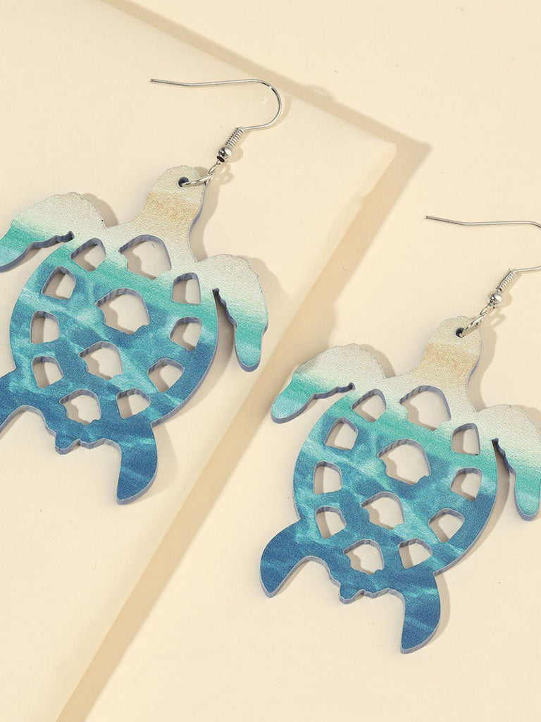 Retro Sea Creature Ombré Dangle Earrings