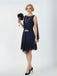 [Pre-Sale] Blue 1920s Lace Patchwork Rhinestone Dress