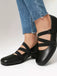 Ballet-Inspired Bungee Leather Chunky Heel Shoes