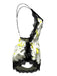 1950s Slip Floral Lace Backless Sleepwear