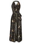 [Pre-Sale] 1960s Halter Sun & Moon Sleeveless Jumpsuit