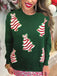 1970s Christmas Tree Sequined Sweatshirt