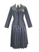 1940s Wednesday Academy Striped Uniform Costume Set