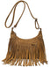 Vintage Boho Fringe Suede Shoulder Bag