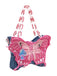 Pink Ripped Denim 3D Butterfly Novelty Bag