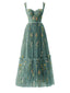 [Pre-Sale] 1930s Floral Mesh Boned Lace-Up Dress