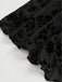 Black 1950s Lace Floral Bishop Sleeves Dress