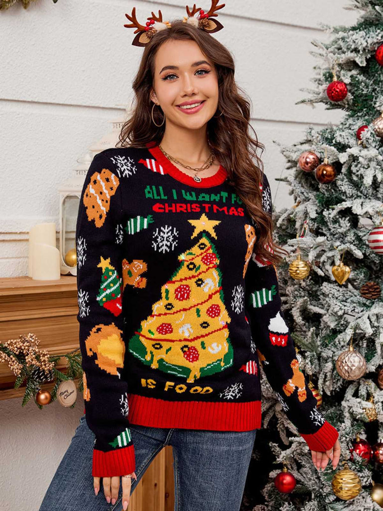 1940s Led Light-Up Jacquard Christmas Sweater