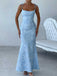 1930s Strap Floral Jacquard Mermaid Dress