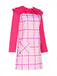 2PCS 1960s Plaids Pocket Wednesday Addams Style Top & Dress