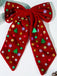 Vintage Christmas Velvet Large Bow Hairpin