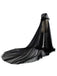 Black Halloween Vampire Bride Mesh Hooded Cape Cloak