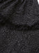 Black 1950s Gothic Lace Panel Bow Tie Lace-up Dress