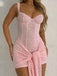 2000s Solid Lace Sexy V-Neck Belted Sheath Slip Dress | vintage dress, retro fashion, elegant style - perfect for retro fashion enthusiasts