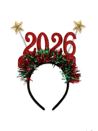 2026 New Year Party Star Streamer Headband - vintage fashion, retro style