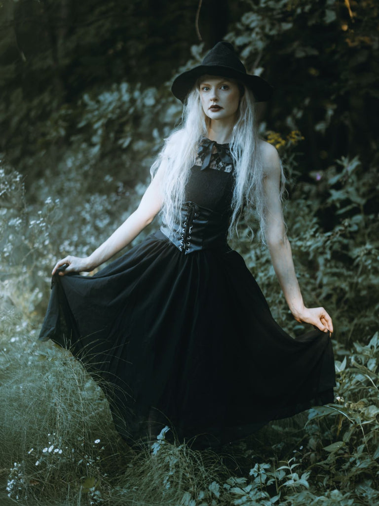 Halloween Gothic Steampunk Lace Dress