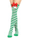 Christmas Striped Bow Pom-Poms Socks