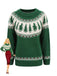 Green 1980s Christmas Tree Fair Isle Sweater