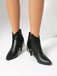 Metallic Tassel Pointed Toe Stiletto Chelsea Boots