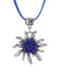 Vintage Rhinestone Edelweiss Dangle Necklace