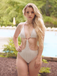 1930s Solid Metal Chain Cutout Swimsuit