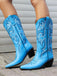 Vintage Embroidered Western Cowboy Boots