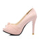 Peep Toe Knot Stiletto High Heels