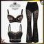 1930s Halloween Lace High Waisted Flared Pants