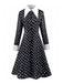 [Pre-Sale] Black 1940s Wednesday Addams Style Dress