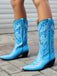 Vintage Embroidered Western Cowboy Boots