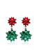 Christmas Colorful Tree Tassel Earrings