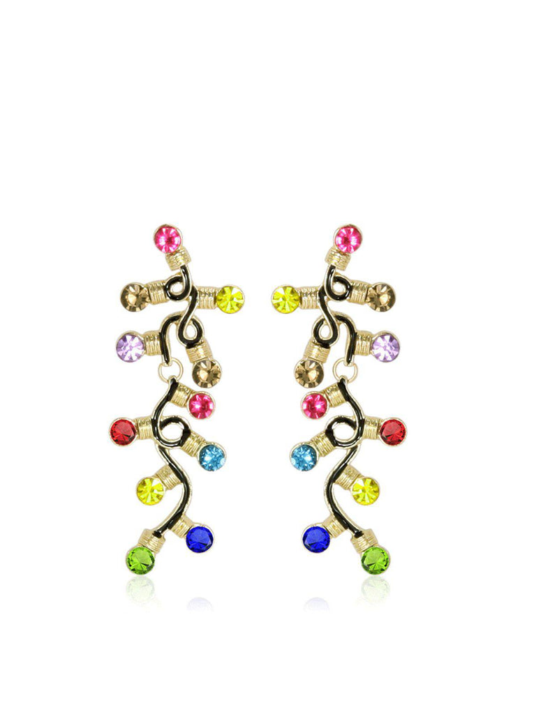 Christmas Colorful Tree Tassel Earrings