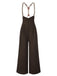 2PCS 1930s Cotton Solid Blouse & Suspender Pants - vintage fashion, retro style