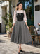 [Pre-Sale] 2PCS 1940s Colorblock Pink Blouse & Gray Dress, vintage dress, retro fashion - perfect for women who love vintage and retro fashion