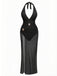 2PCS 1940s Deep V Halter Starfish One-Piece Swimsuit & Cover-Up, vintage swimsuit, pin-up swimwear - perfect for women who love vintage and retro fashion